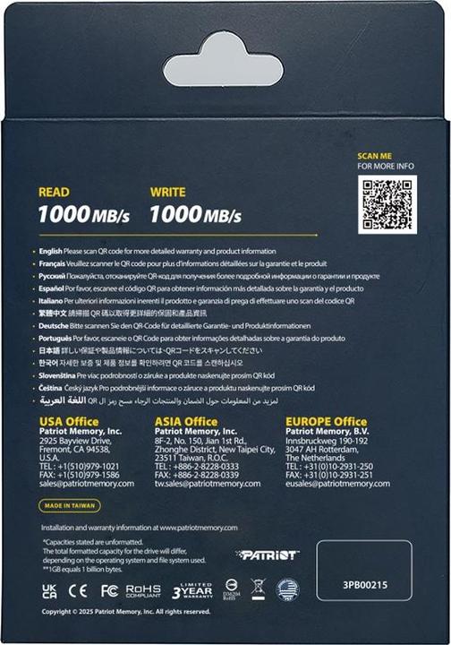 Produktbild Patriot PTPL512GPECB (0.51 TB)