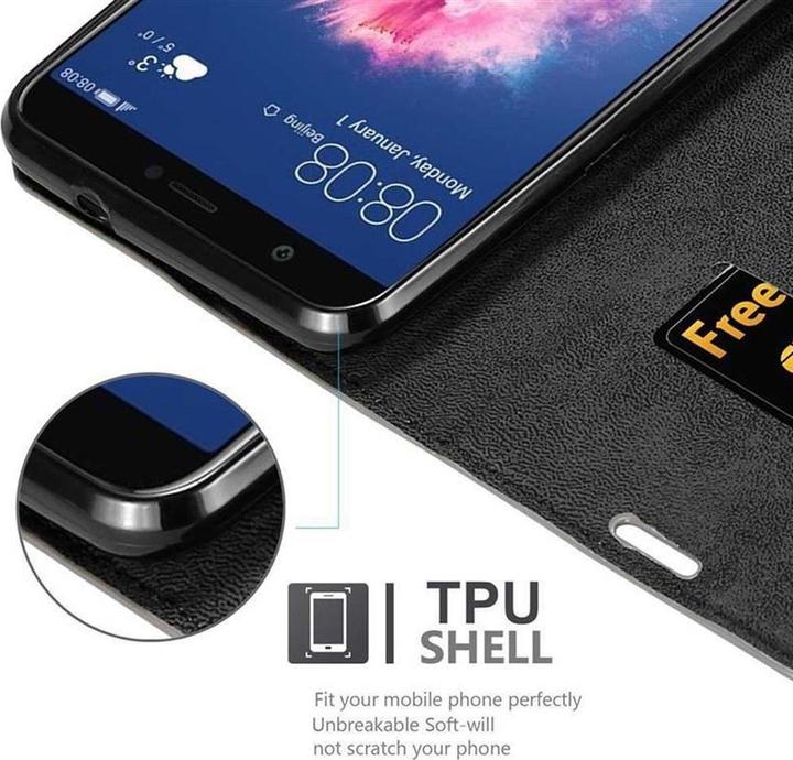 Immagine prodotto Cadorabo Copertina magnetica invisibile del libro (Huawei Enjoy 7S, Huawei P Smart (2018))