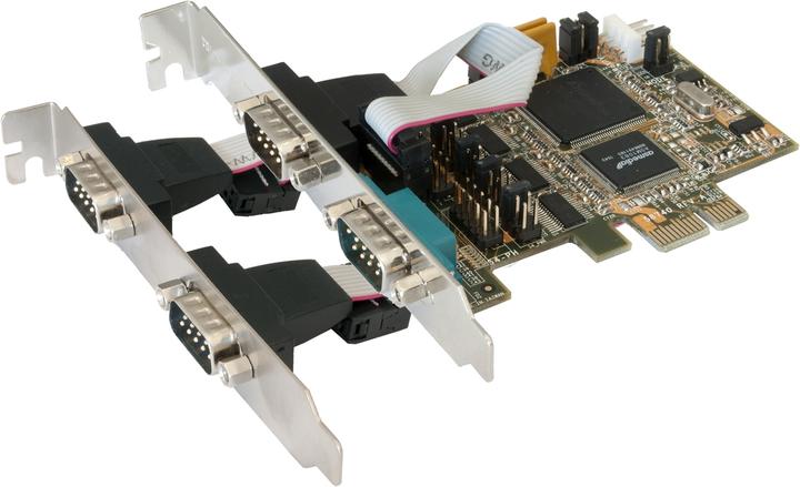 Produktbild Exsys PCIe 4S Seriell RS-232 Karte
