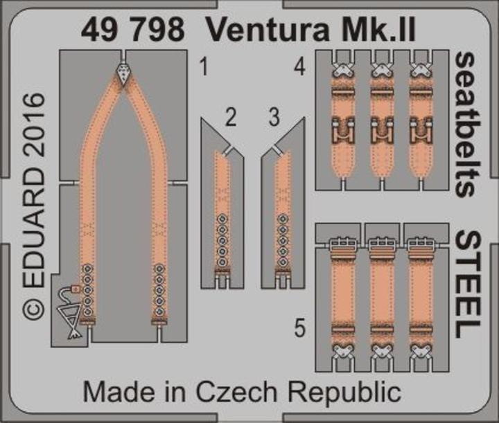 Actual product image Eduard Ventura Mk.II seatbelts STEEL f.Revell