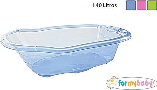 For my Baby Vaschetta da bagno per il mio bambino in plastica trasparente (85 x 49 x 23,5 cm)