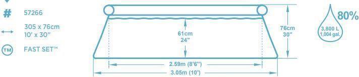 Productafbeelding Bestway Fast Set (Ø 305 x 76 cm)