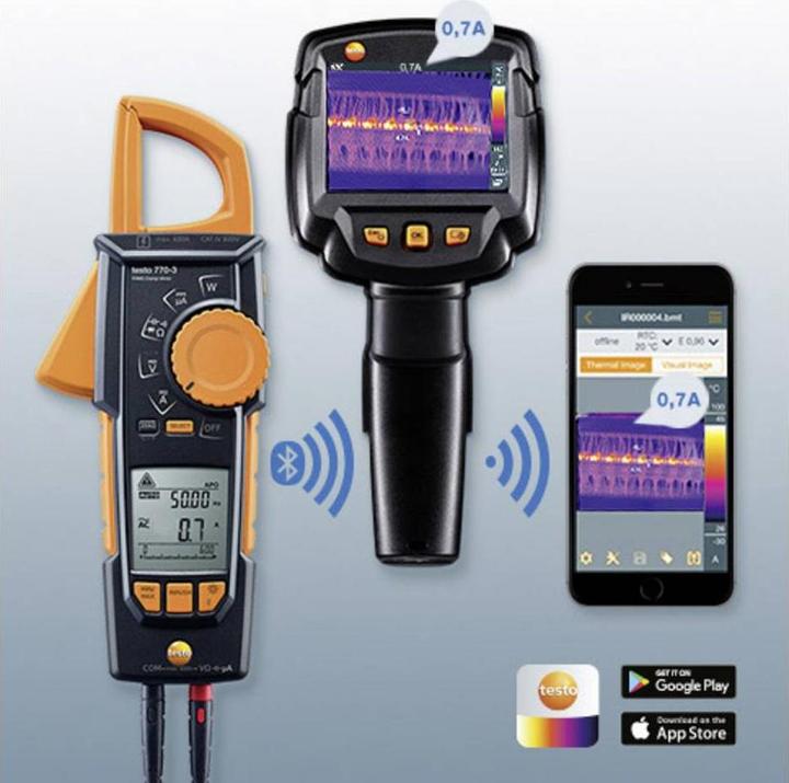 Image du produit Testo Pince de courant, multimètre à main di (CAT III 1000V, CAT IV 600V)