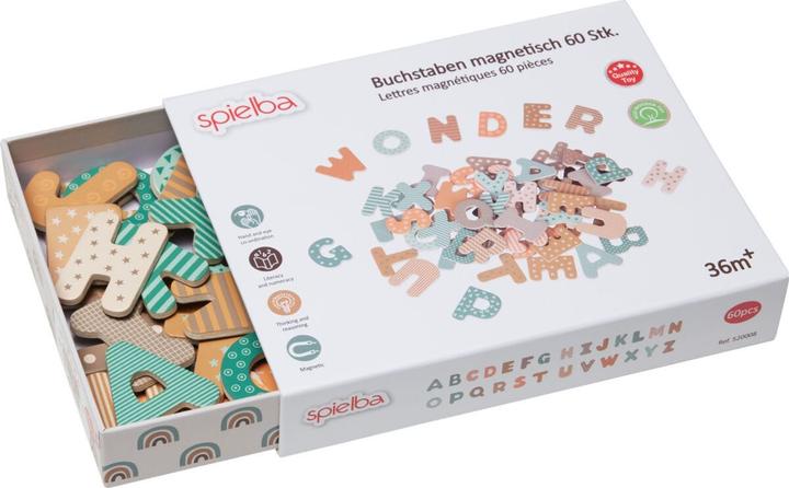 Actual product image Spielba Letters magnetic 60 pcs. (60 x)