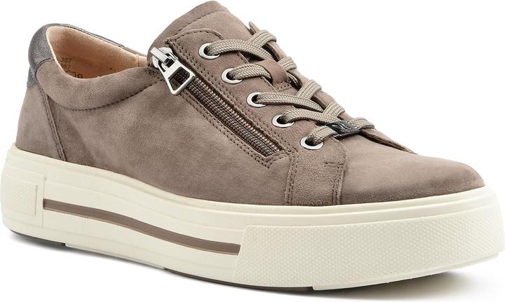 Dk taupe suede