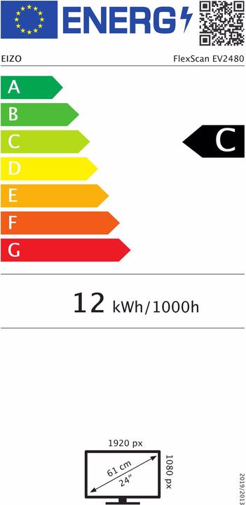 Energie-Label Eizo EV2480 FlexScan (1920 x 1080 Pixel, 24")