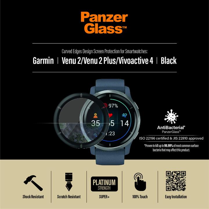Actual product image PanzerGlass Displayschutz (Venu 2, vivoactive 4)