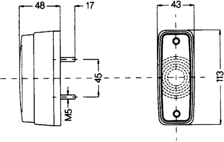 Actual product image Hella Halogen position light for DELVANO
