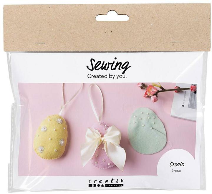 Creativ Company Bastelset Ostern Nähen 1 Stück, Mehrfarbig