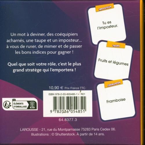 Immagine prodotto Larousse pratique Chopez l'imposteur! (Francese, Collettività, 2024)