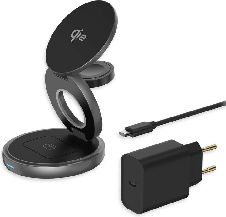 Produktbild LMP Twist 3-in-1,wireless charging station iPhone (15 W)