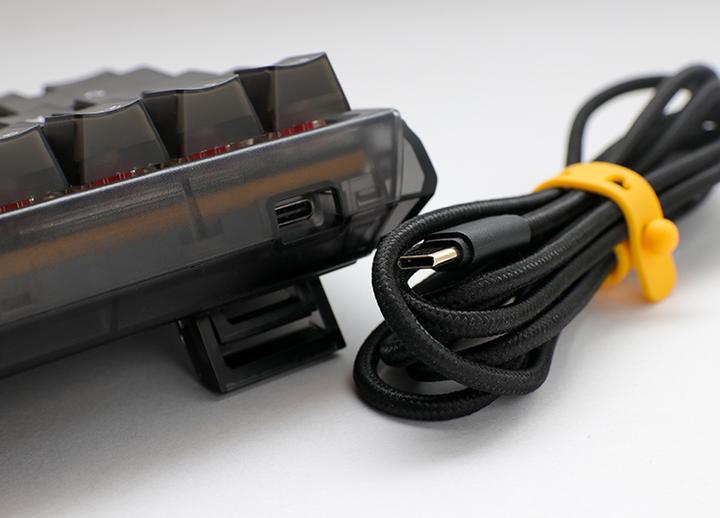Actual product image Ducky One 3 Aura Black Mini Gaming Keyboard, RGB LED - MX-Silent-Red (US) (Eng. Int., Cable)