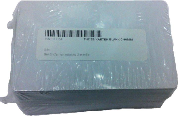 Zebra Karten blank 0.40mm, LxB:85x54mm
