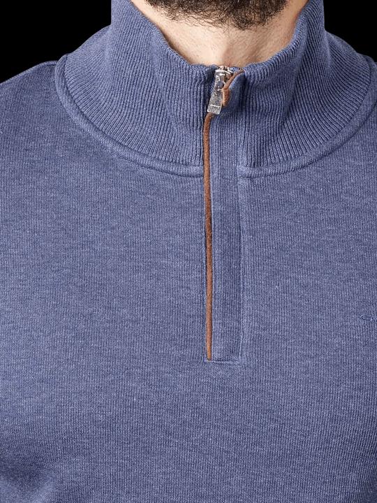 Actual product image GANT Sacker Rib Pullover Half Zip Dark Jeansblue Melange (M)