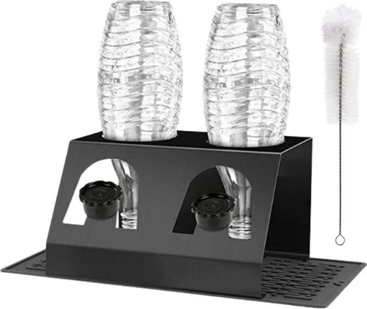 Hermex Abtropfhalter für SodaStream-Flaschen Abtropfständer Flaschenhalter Abtropfgestell