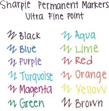 Actual product image Sharpie Permanent Marker Set "Fish (Multicolor, 28 x)