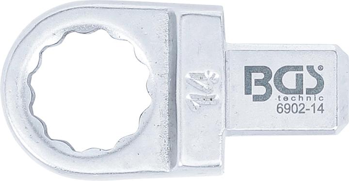 Produktbild BGS Einsteck-Ringschlüssel | 14 mm | Aufnahme 9 x 12 mm (14 mm)