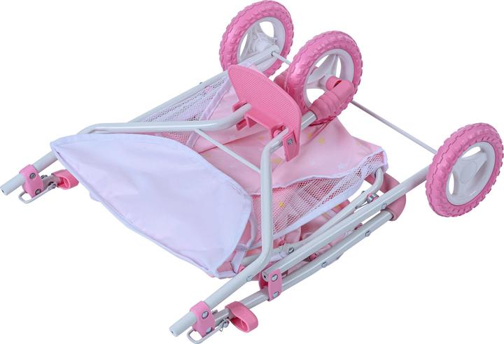 Produktbild Teamson Olivia's Little World Doppel Twin Puppen Kinderwagen Puppenwagen Rosa OL-00012