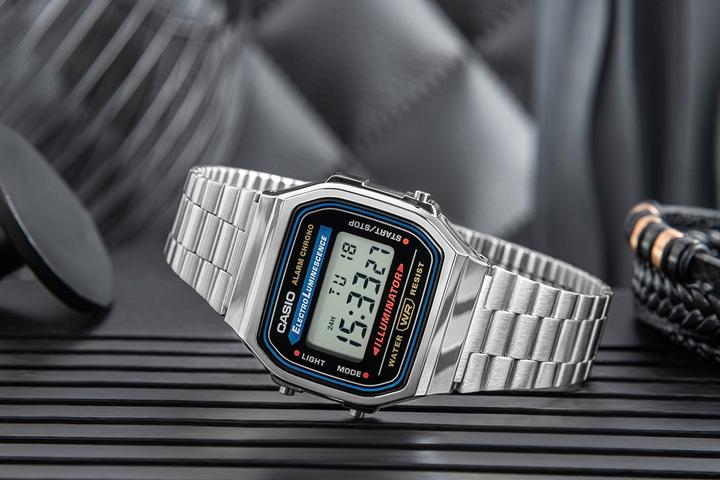 Image du produit Casio Retro Vintage - A168WA-1W (Montre numérique, 34 mm)