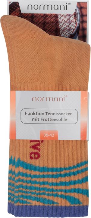 Image du produit Normani 4 chaussettes de tennis fonctionnelles avec semelle en éponge - 9387 (paquet de 4, 47 - 50)