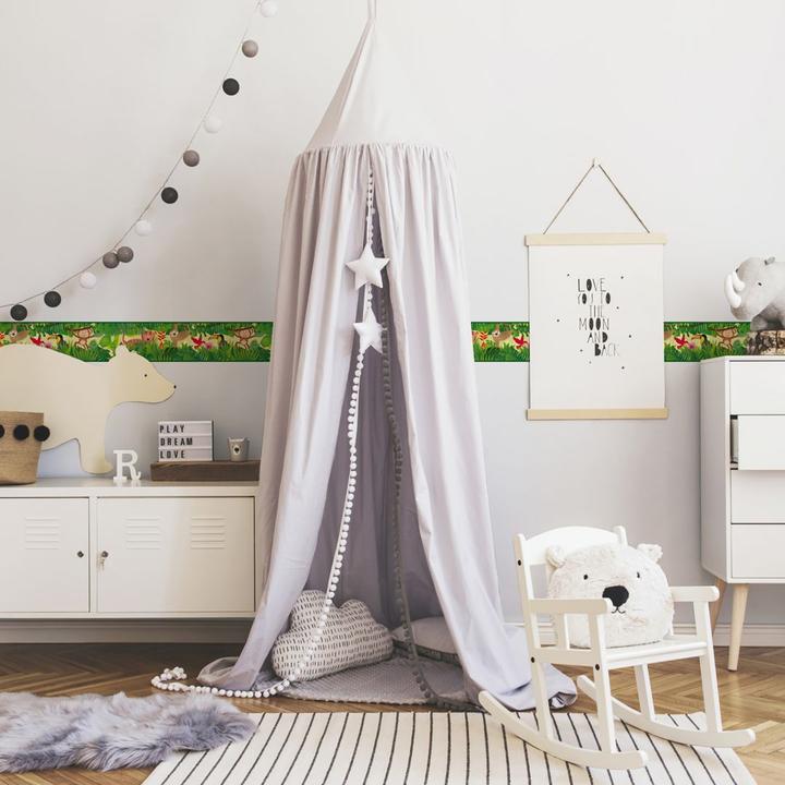 Produktbild A.S. Création Lovely Kids Kinderzimmer Jungle Friends mit süssen Dschungel-Tieren (15 x 500 cm)
