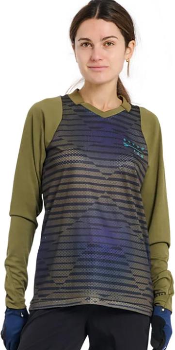 Produktbild ION Bike Jersey Scrub LS women - dark-mud (S)