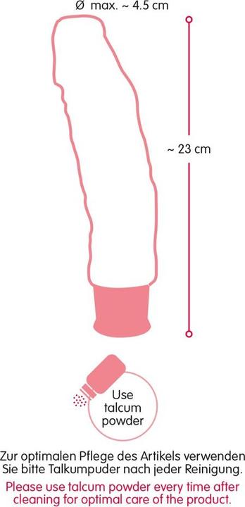 Actual product image Nature Skin Vibrator black