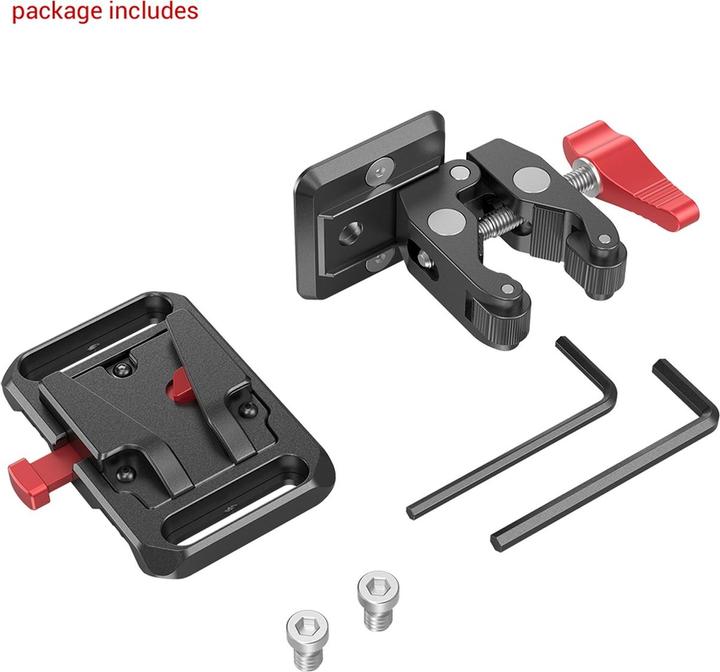 Produktbild SmallRig Mini V Mount Battery Plate with Crab-Shaped Clamp 2989