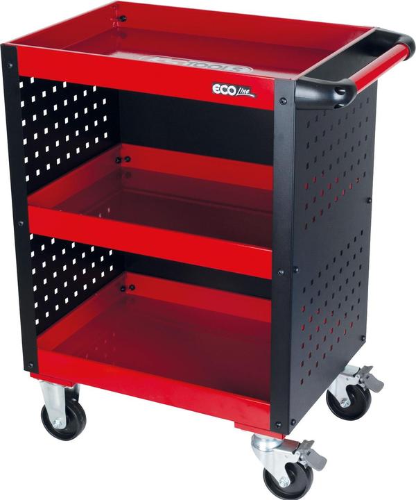 Actual product image KS Tools ECOline workshop service trolley, with perforated panel cladding, max. load 150 kg (1 x)