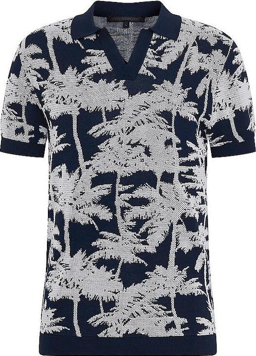 Drykorn Short Sleeve Braian Polo Regular Fit Blue Floral