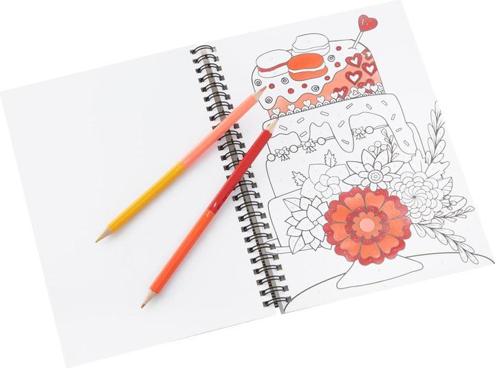 Produktbild Grafix Malen nach Zahlen Malbuch mit Buntstiften.