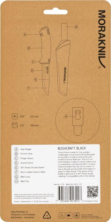 Produktbild Morakniv Bushcraft Black (10.90 cm)