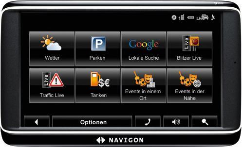 Navigon 70 Premium Live, Bluetooth, Europakarten