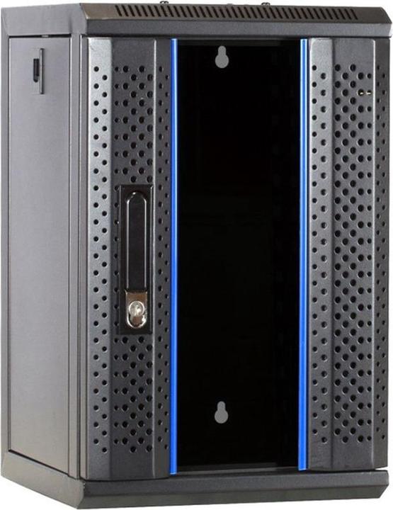 Dsit 9 HE, 10” Serverschrank, mit Glastür (BxTxH) 312x310x486mm (9 HE, 10 Zoll Rack)