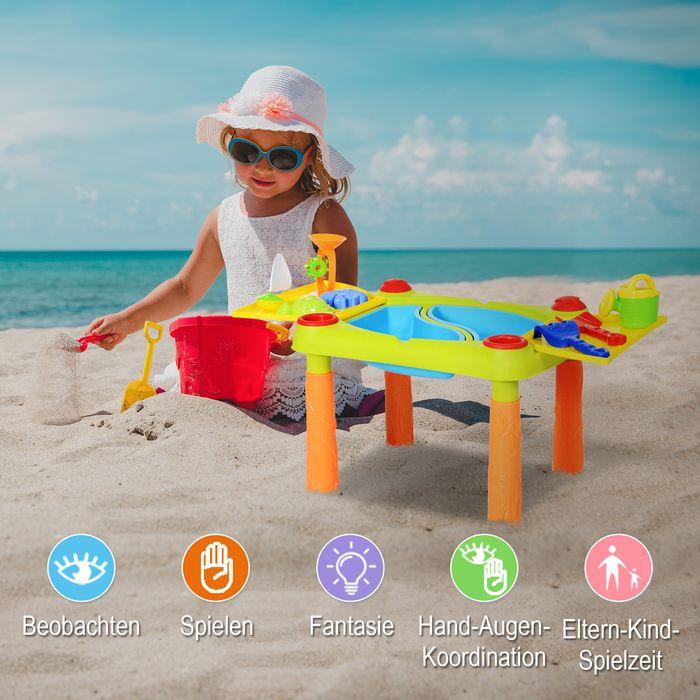 Produktbild Swisshandel24 Kinder Sand- und Wasserspieltisch matschtisch kinder outdoor Spieltisch Outdoor Kinder Sandtisch mit