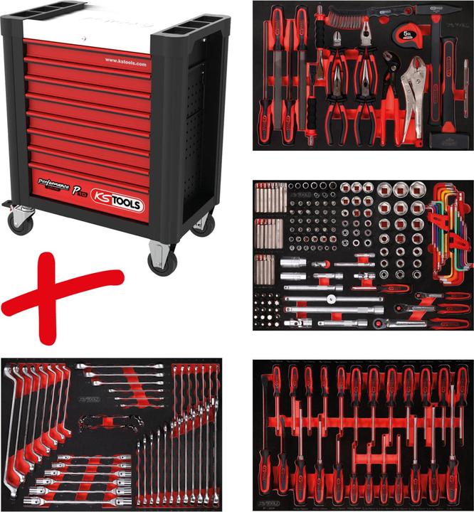 KS Tools Werkzeugwagen-Set (241 x)