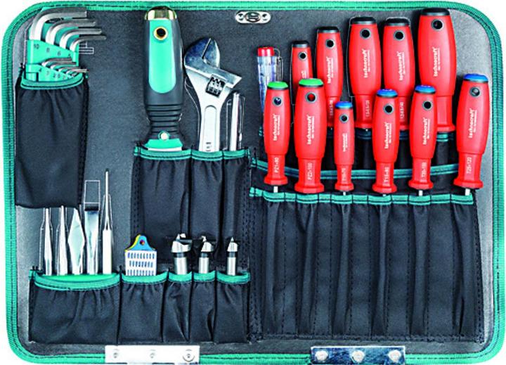 Actual product image technocraft Coffre à outils ABS PRO CHROME WOOD (BOSCH), 116 pcs (116 pieces)
