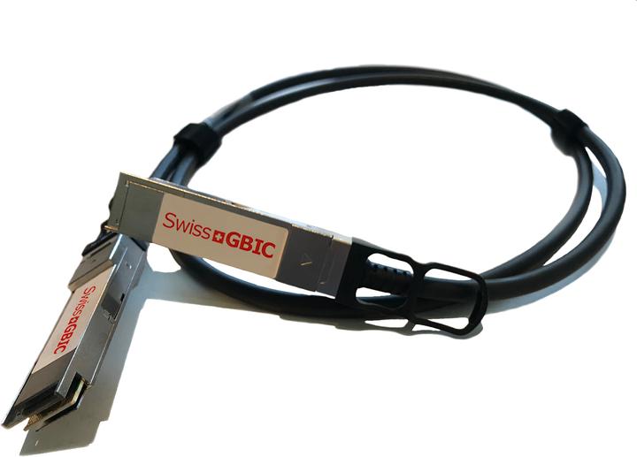 Actual product image SwissGBIC AOC QSFP 40Gb Active 10m AOC-QSFP-4SFP-10G-10M