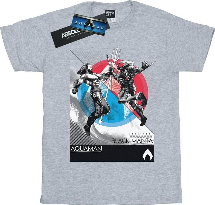 Aquaman Vs Black Manta TShirt (L)