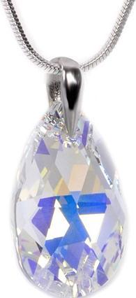 Levien Glittering necklace Pear Crystal AB (L)