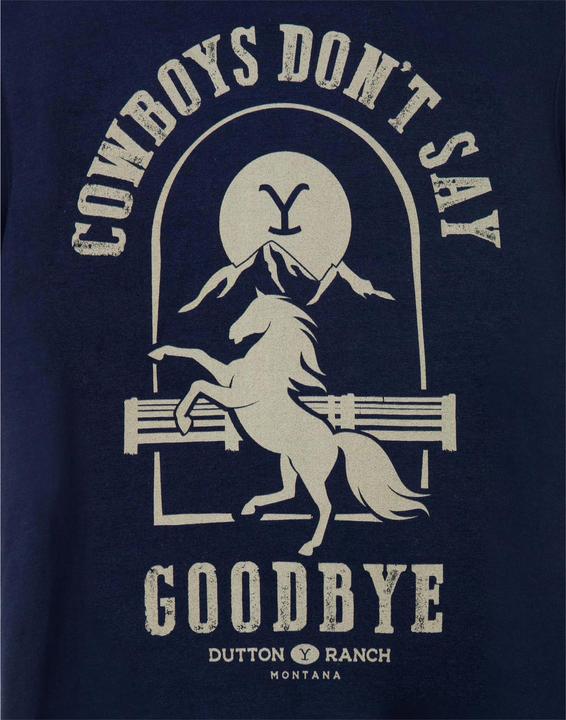 Immagine prodotto Yellowstone Cowboys Don't Say Goodbye Maglietta Uomo (S)