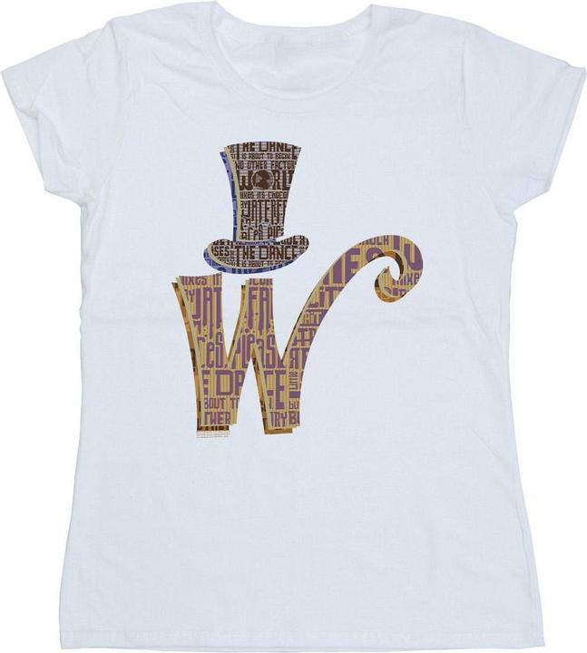 Willy Wonka & the Chocolate Factory W Logo Hat TShirt (XXL)