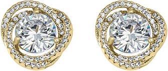 Crystalp Elegant Gold-Plated Earrings With Crystals Ray 42334.G