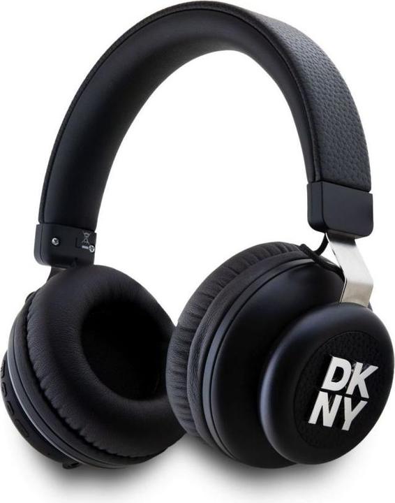 Produktbild DKNY PU Leather Stack Logo Wireless Headphone Black (32 h, Kabellos)