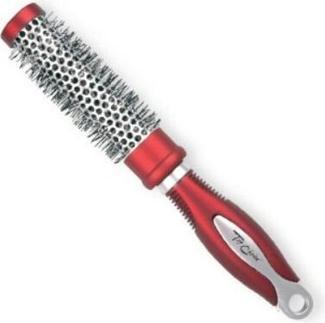 TOP Exclusive Round Hairbrush Size S Silver/Burgundy 62018-01