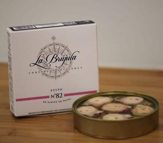 Image du produit La Brújula Poulpe à l'huile d'olive (120 g)