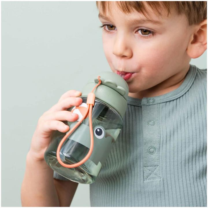 Actual product image Done by Deer Drinking bottle with straw Playground green (0.28 l)