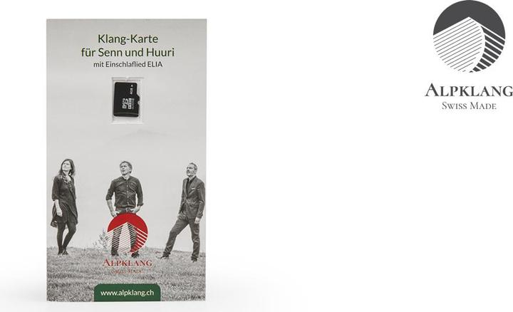 Alpklang Klangkarte mit Einschlaflied ELIA