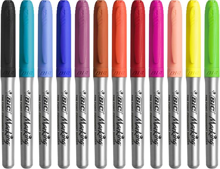 Actual product image Bic MARKING COLOR - Marker (Silver, 1.80 mm, 12 x)