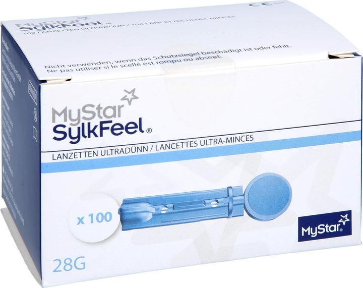 Produktbild Sanofi-Aventis Deutschland GmbH MyStar SylkFeel Lanzetten 28G, 100 St LAN (Lanzette)